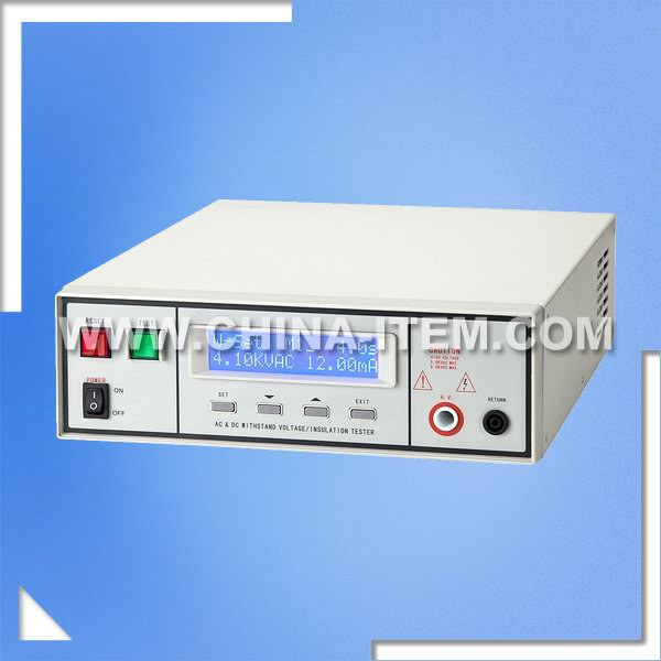 AC 5kV Withstand Voltage Tester, DC 6kV Hipot Tester, AC & DC Programmable Insulation / Hi-pot Tester